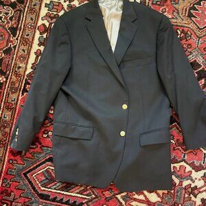 Hart Schaffner Marx Men's XL navy blazer with gold buttons.